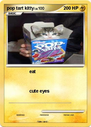 Pokemon pop tart kitty