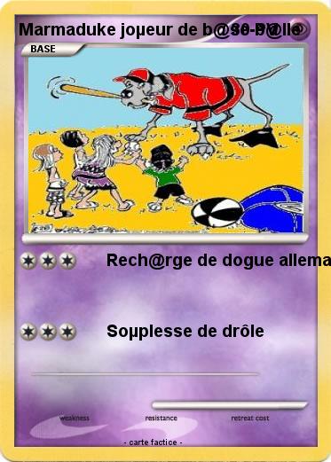 Pokemon Marmaduke joµeur de b@se-b@lle