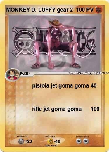 Pokemon MONKEY D. LUFFY gear 2
