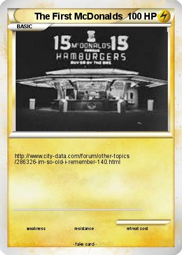 Pokemon The First McDonalds