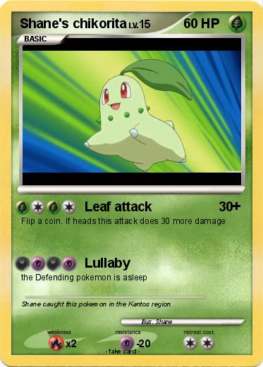 Pokemon Shane's chikorita