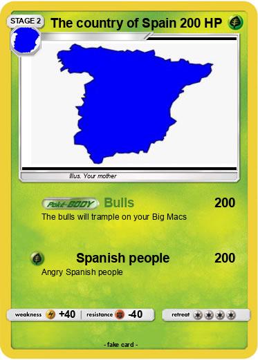 Pokemon The country of Spain