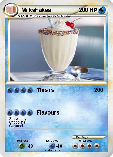 Pokemon Milkshakes