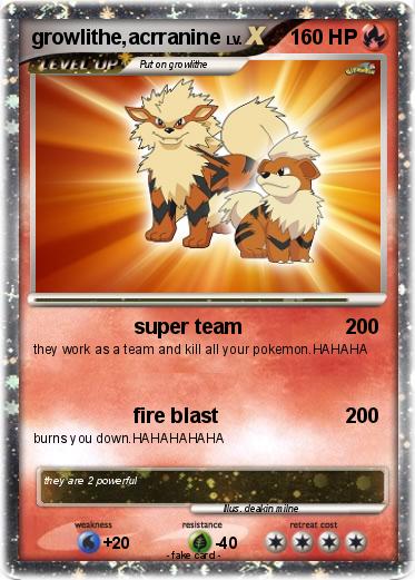 Pokemon growlithe,acrranine