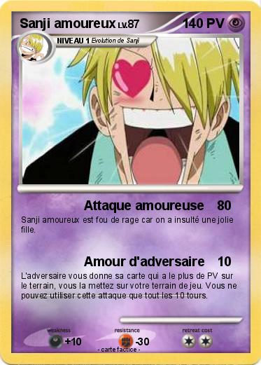 Pokemon Sanji amoureux