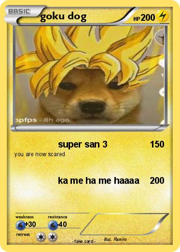 Pokemon goku dog