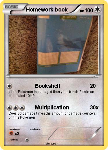 Pokemon Homework book