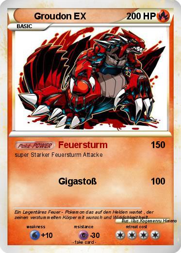 Pokemon Groudon EX