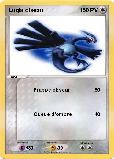 Pokemon Lugia obscur
