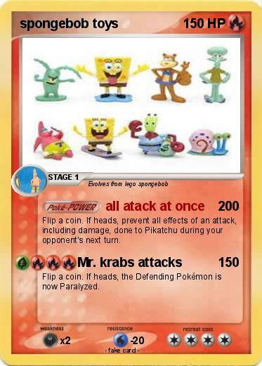 Pokemon spongebob toys
