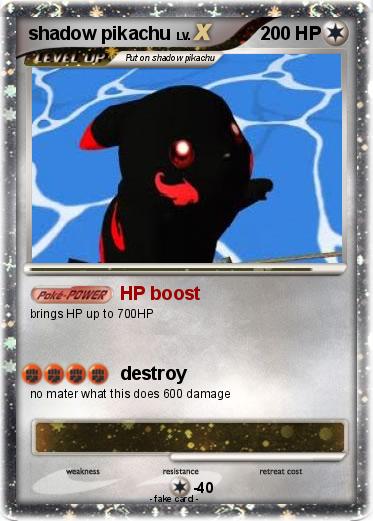Pokemon shadow pikachu