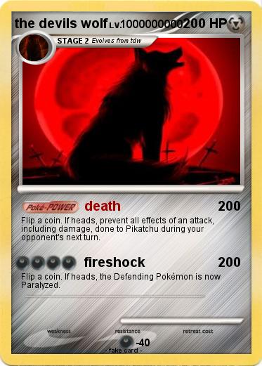 Pokemon the devils wolf
