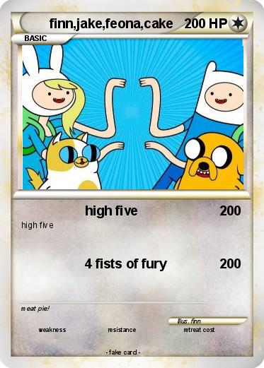 Pokemon finn,jake,feona,cake