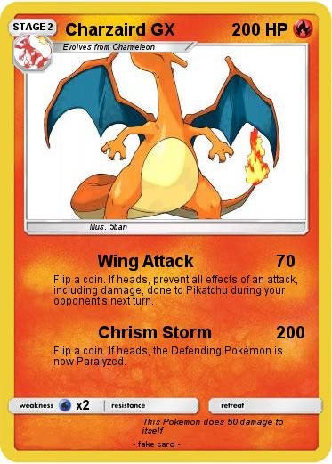 Pokemon Charzaird GX