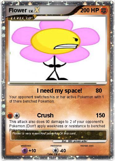 Pokémon Flower 445 445 - I Need My Space! - My Pokemon Card