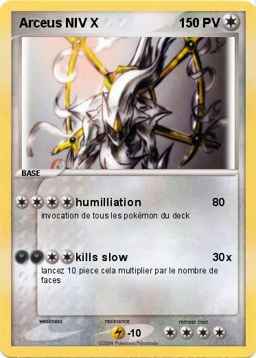 Pokemon Arceus NIV X