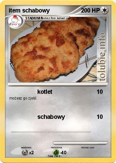 Pokemon item schabowy