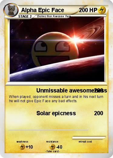 Pokemon Alpha Epic Face