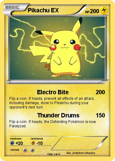 Pokemon Pikachu EX