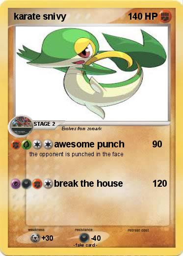 Pokemon karate snivy