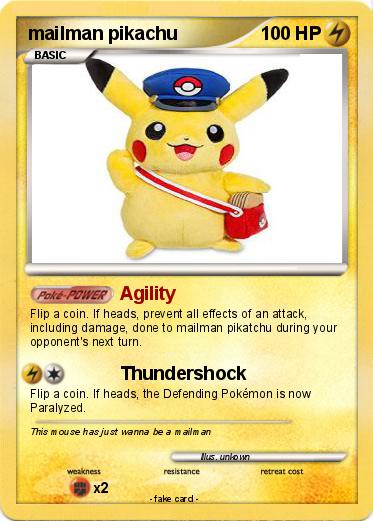 Pokemon mailman pikachu