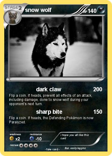 Pokemon snow wolf