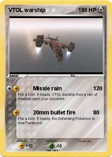 Pokemon VTOL warship