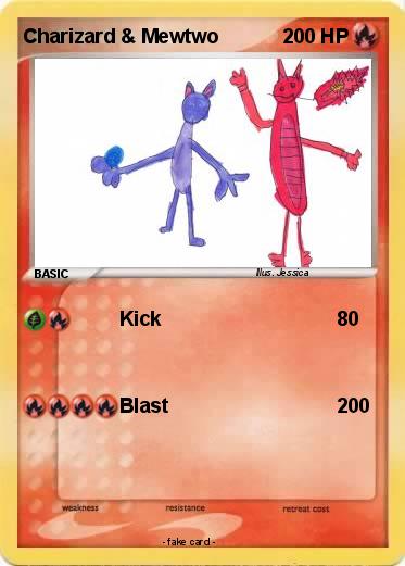 Pokemon Charizard & Mewtwo