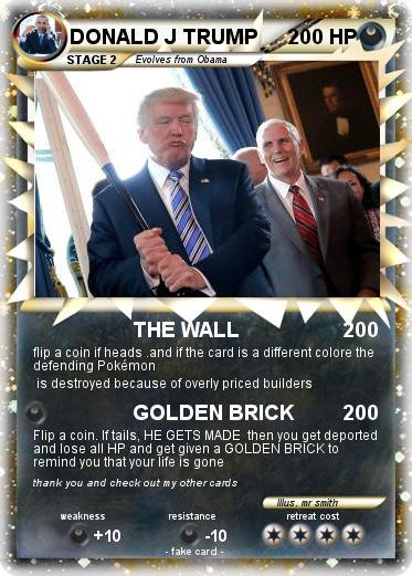 Pokemon DONALD J TRUMP