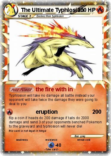 Pokemon The Ultimate Typhlosion
