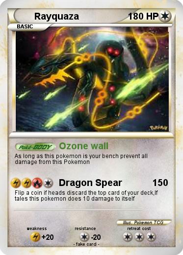 Pokémon Rayquaza 8358 8358 - Ozone wall - My Pokemon Card
