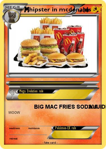 Pokemon hipster in mcdonalds