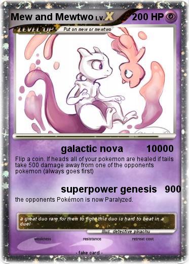 Pokemon Mew and Mewtwo