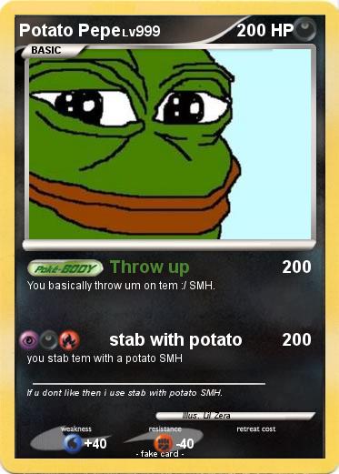 Pokemon Potato Pepe