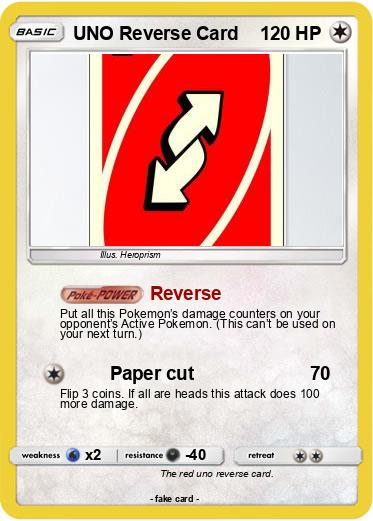 Pokemon UNO Reverse Card