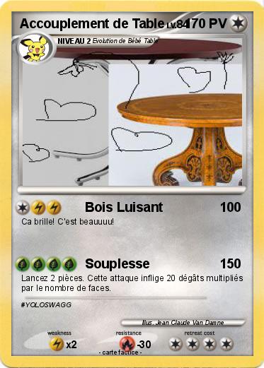 Pokemon Accouplement de Table