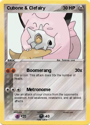 Pokemon Cubone & Clefairy