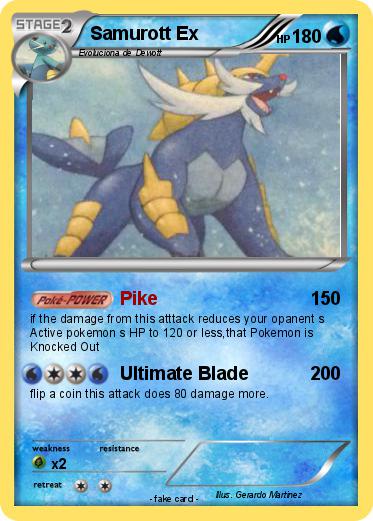 Pokemon Samurott Ex