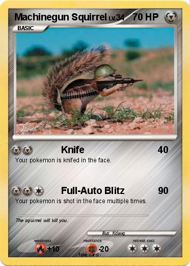 Pokemon Machinegun Squirrel