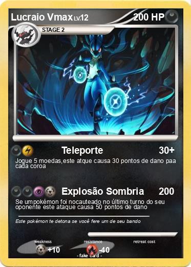 Pokemon Lucraio Vmax