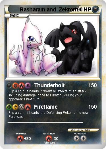 Pokemon Rasharam and  Zekrom