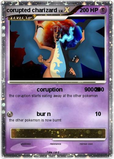 Pokemon corupted charizard