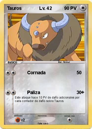 Pokemon Tauros              Lv. 42