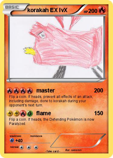 Pokemon korakah EX lvX