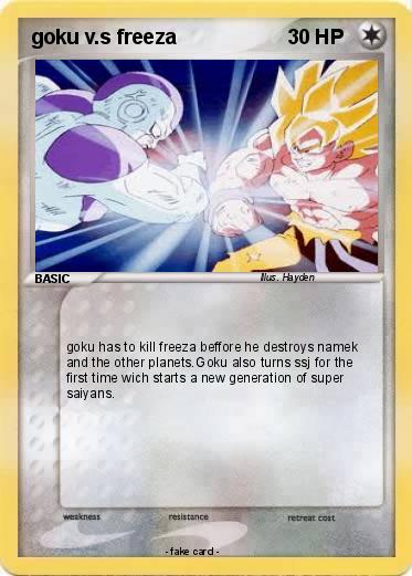 Pokemon goku v.s freeza