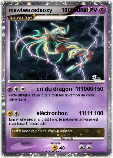 Pokemon mewtwazadeoxy      100000