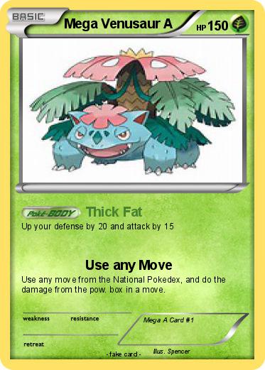 Pokemon Mega Venusaur A