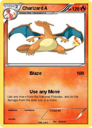 Pokemon Charizard A