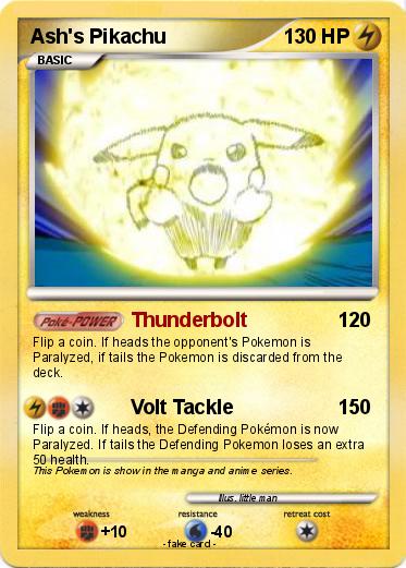 Pokemon Ash's Pikachu