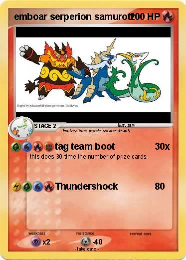 Pokemon emboar serperion samurott